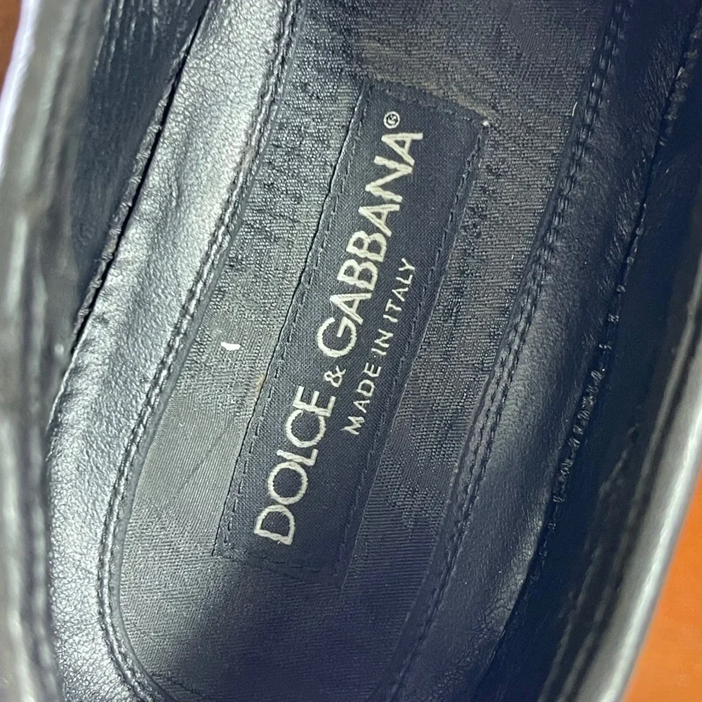 Dolce & Gabbana Striped Canvas Espadrille Multi Color Sneaker Men's Size 10